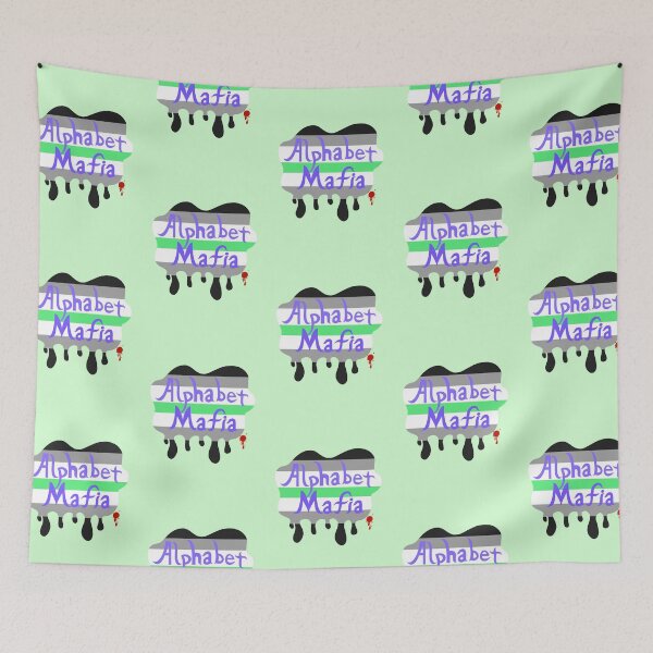 Item preview, Alphabet Mafia (Agender Flag) designed and sold by TomeOfCartoons.