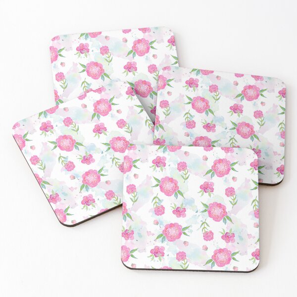 Item preview, Tickled Pink - Pink Watercolor Carnations - Watercolor Floral  designed and sold by Angelina Meyer.