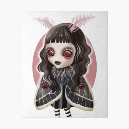 Moth Girl - Framed Original 🥇