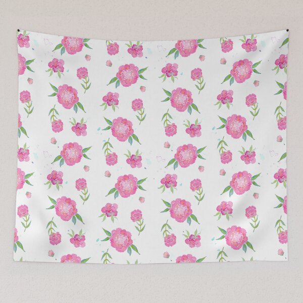 Item preview, Tickled Pink - Pink Watercolor Carnations - Watercolor Floral  designed and sold by Angelina Meyer.