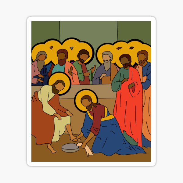 Item preview, Jesus Washes the Disciples Feet designed and sold by Evelea Solgos.