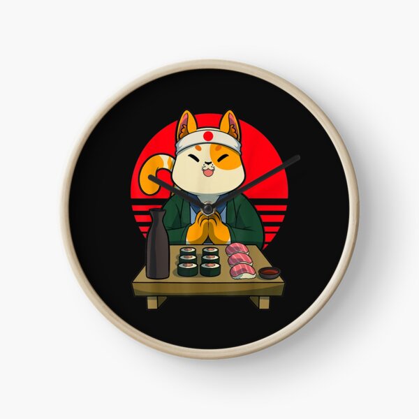 Item preview, Sushi Master Kawaii Cat Chef Anime Neko Japanese Food Otaku TShirt31 designed and sold by tawanama.