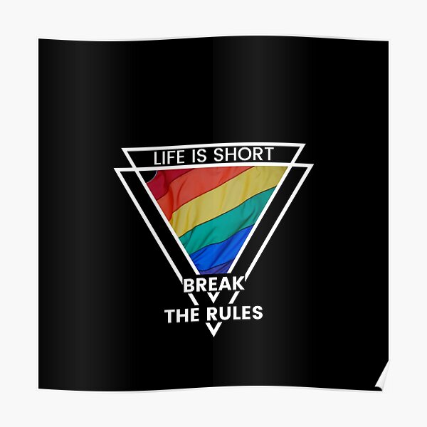 "Black and white life is short pride month design Life is short live
