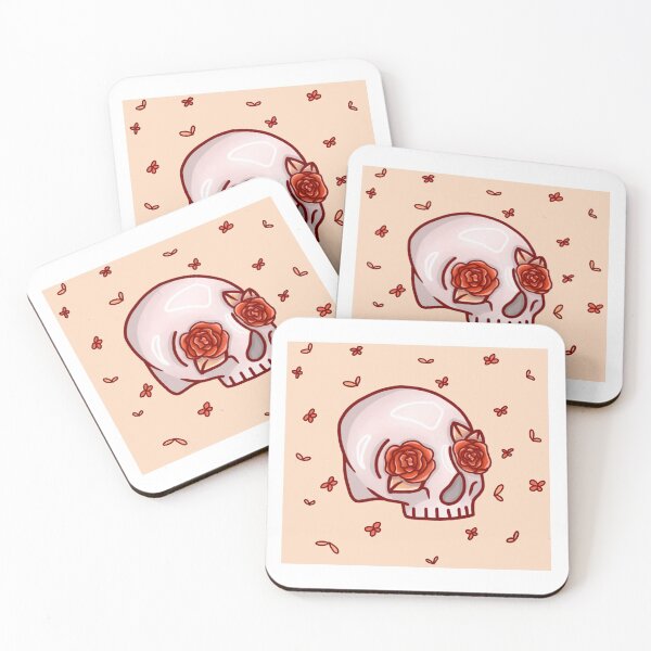 Item preview, Vibey flower skull designed and sold by P4perpage.
