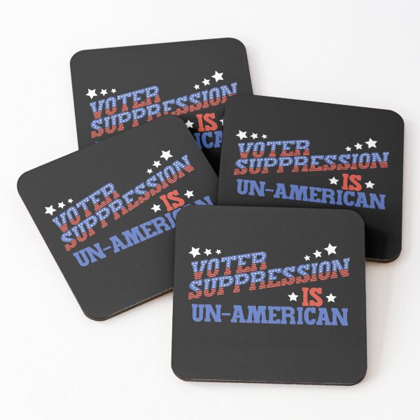 Item preview, Voter Suppression Is Un-American - Blue, Red and Stars designed and sold by Chubuter.