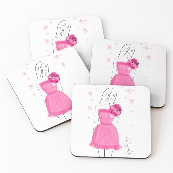 Item preview, Pink flower dress designed and sold by Lupitanunez.
