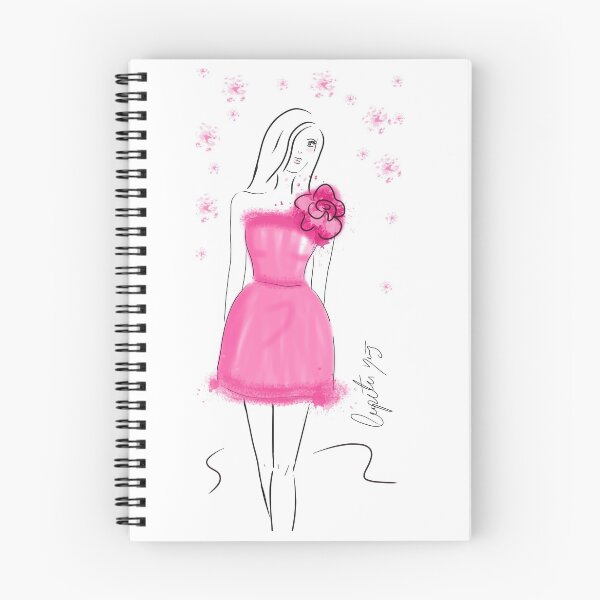 Item preview, Pink flower dress designed and sold by Lupitanunez.