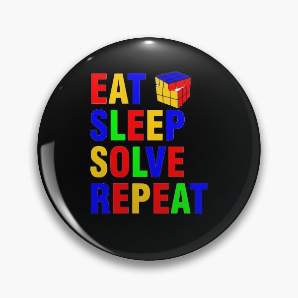 Item preview, eat sleep solve repeat designed and sold by whatsyokidswear.