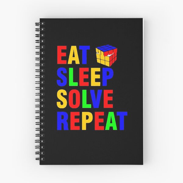 Item preview, eat sleep solve repeat designed and sold by whatsyokidswear.