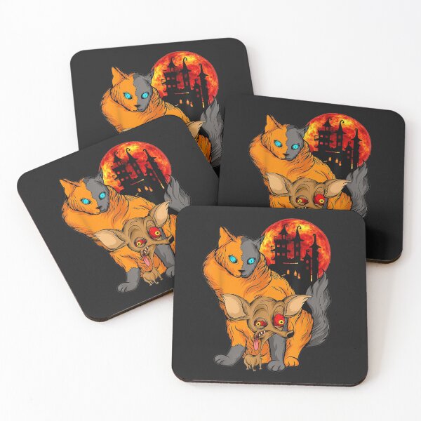 Item preview, Transylvanian Monster Cat and Dog with Blood Moon 004 TShirt25 designed and sold by tawanama.