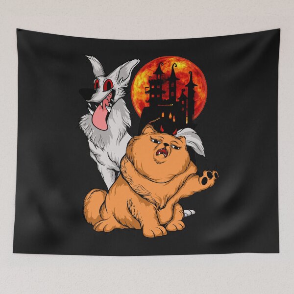 Item preview, Transylvanian Monster Cat and Dog with Blood Moon 005 Sweatshirt26 designed and sold by tawanama.