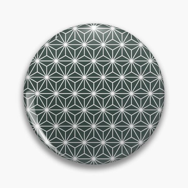 Item preview, Melaleuca Green White Asanoha - Japanese Traditional Pattern designed and sold by KinitaDesign.