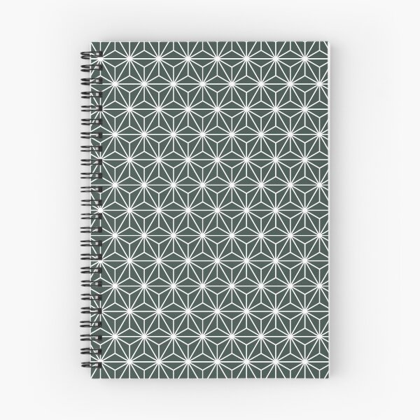 Item preview, Melaleuca Green White Asanoha - Japanese Traditional Pattern designed and sold by KinitaDesign.