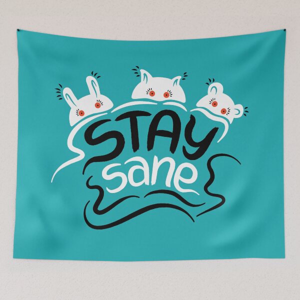 Item preview, Mental Health Pun Stay Sane  designed and sold by Boriana Giormova.