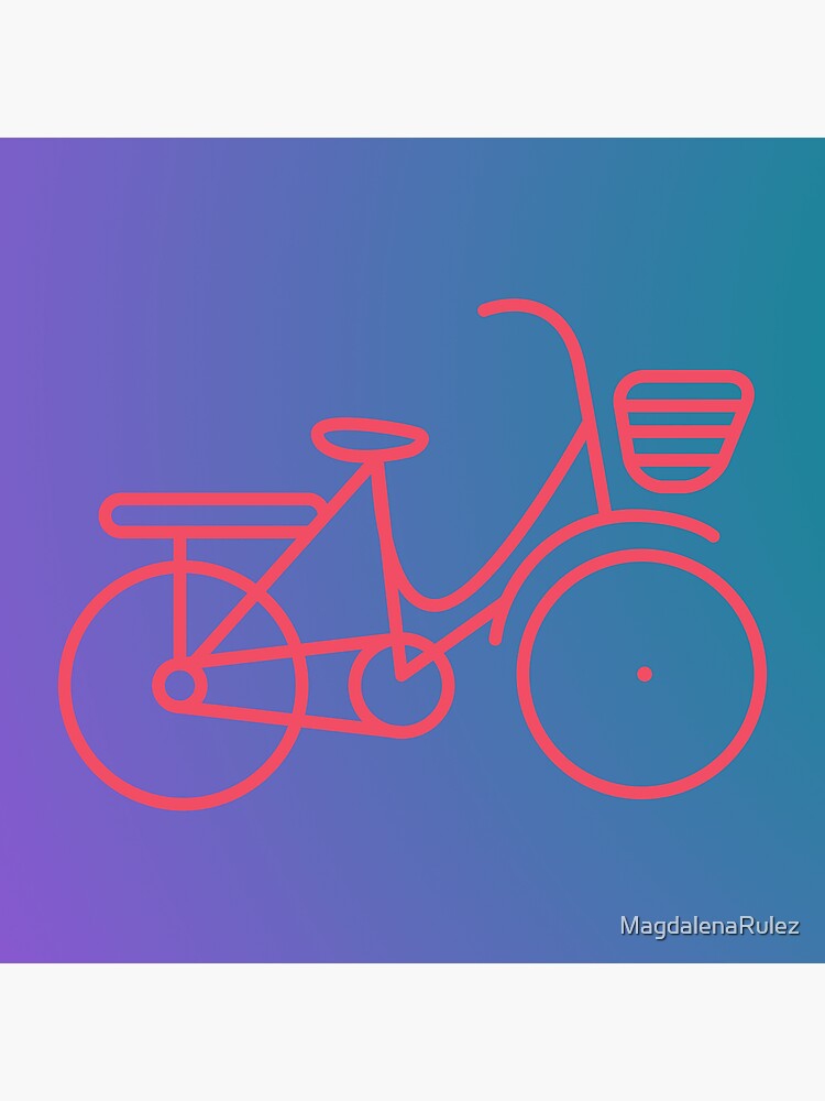 "pink bike" Sticker for Sale by MagdalenaRulez Redbubble