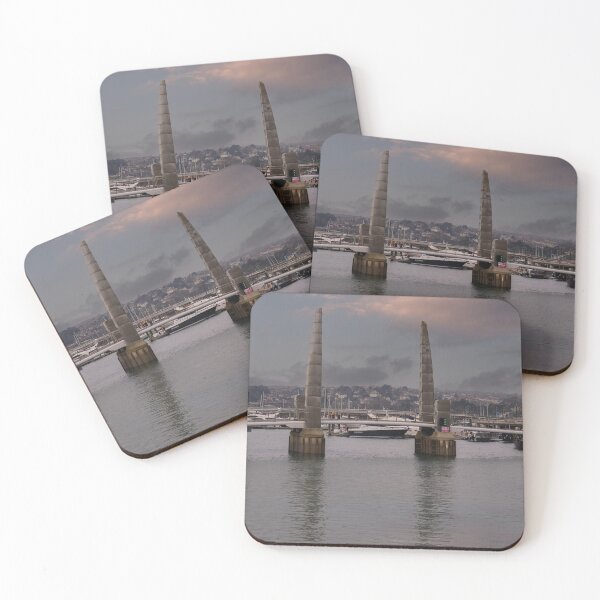 Item preview, Torquay Harbour Foot Bridge Blades Of Light designed and sold by rawshutterbug.