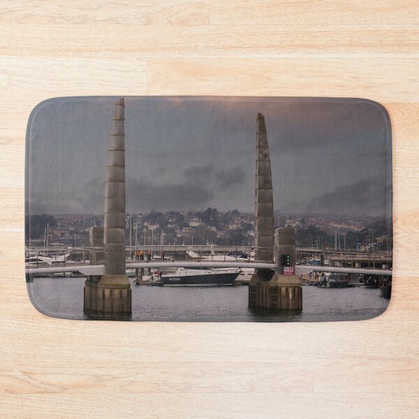 Item preview, Torquay Harbour Foot Bridge Blades Of Light designed and sold by rawshutterbug.