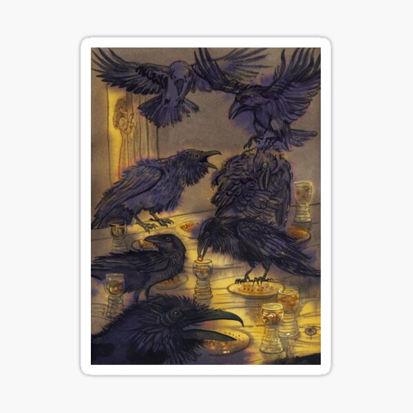 Seven ravens. Sticker