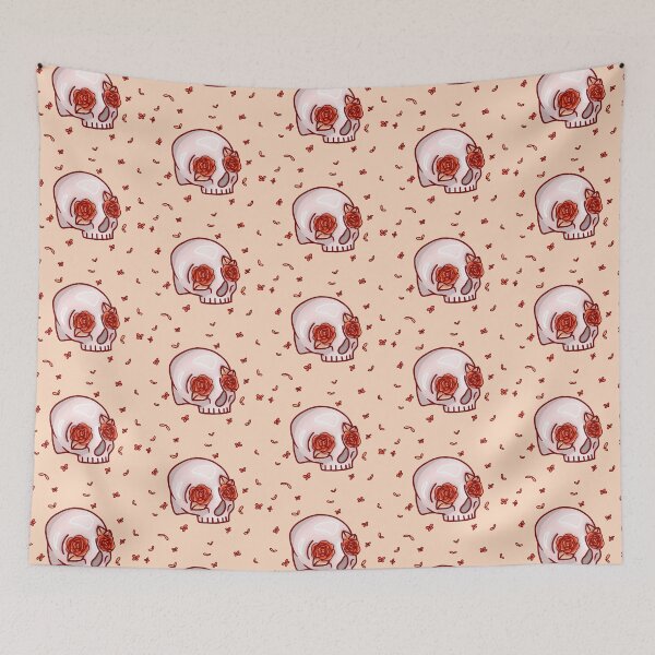 Item preview, Vibey flower skull designed and sold by P4perpage.