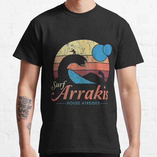 Dune T-ShirtVisit Arrakis - Vintage Distressed Surf - Dune - Sci Fi Classic T-Shirt