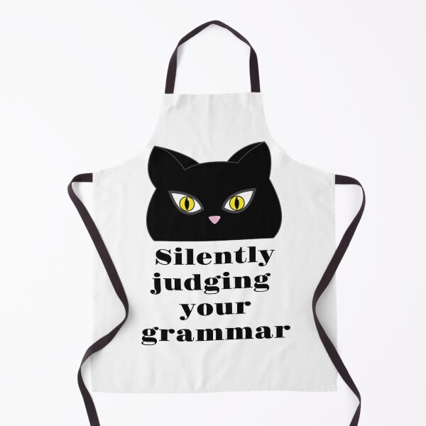 Item preview, Silently judging your grammar, funny grammar cat designed and sold by avit1.