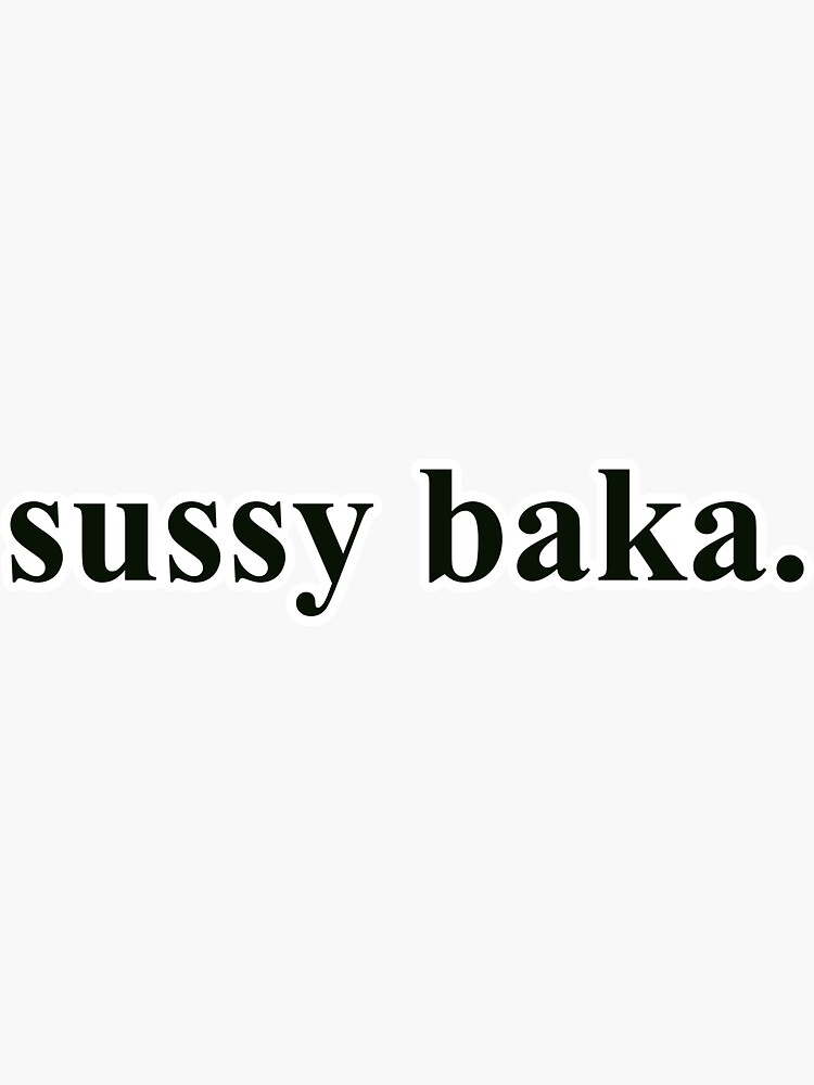 Sussy Baka Meme Suss Sticker Among Us Inspired Vinyl Laptop Decal