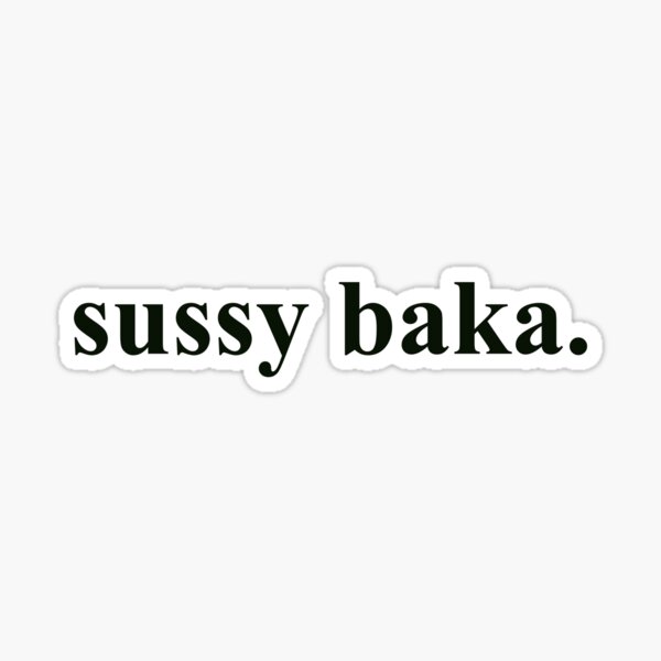 Sussy Baka Sticker for Sale by danielstudios