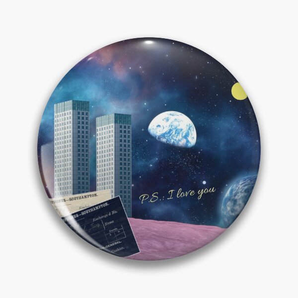Item preview, Skyscrapers on the moon, surreal galaxy designed and sold by Mauswohn.
