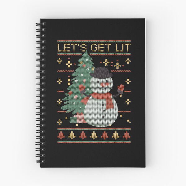 Item preview, Ugly Christmas Sweater Funny Let's Get Lit Tree designed and sold by Nelt123.
