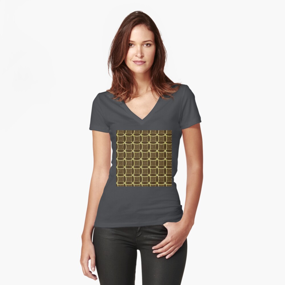 Item preview, Fitted V-Neck T-Shirt designed and sold by vkdezine.