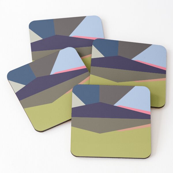 Item preview, Geometric landscape generative art poster illustration designed and sold by IuriiVlasenko.