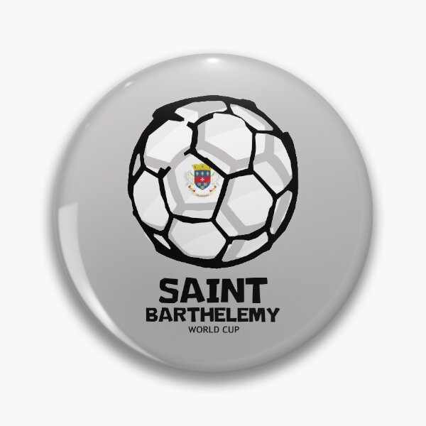 Item preview, Saint Barthélemy Football Country Flag designed and sold by KewaleeTee.