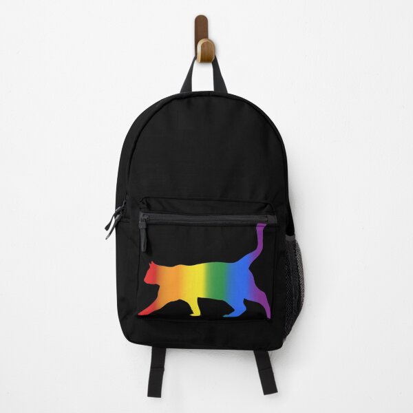 Item preview, Rainbow pride cat silhouette  designed and sold by rarebeasts.