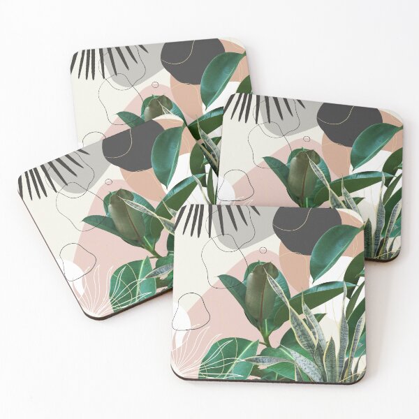 Item preview, Ficus Snake Plant Fan Palm Finesse #1 #tropical #decor #art  designed and sold by Anita's & Bella's Art.