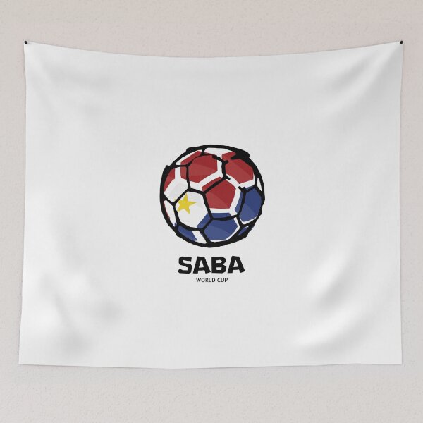 Artikelvorschau, Saba Fußball-Länderflagge entworfen und verkauft von KewaleeTee.
