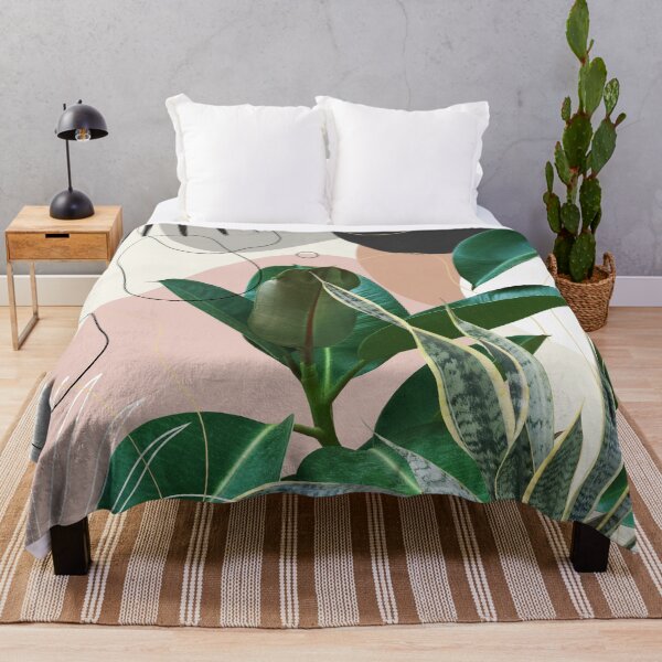 Item preview, Ficus Snake Plant Fan Palm Finesse #1 #tropical #decor #art  designed and sold by Anita's & Bella's Art.