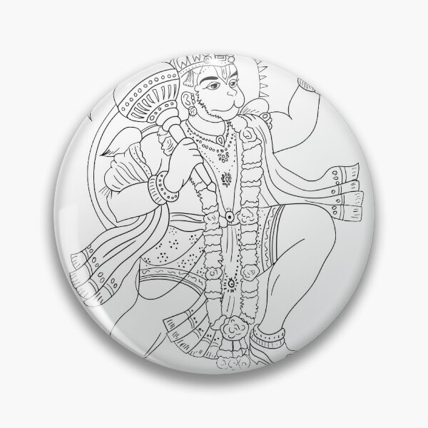 Item preview, Lord Hanuman Coloring designed and sold by Coloringforyou.