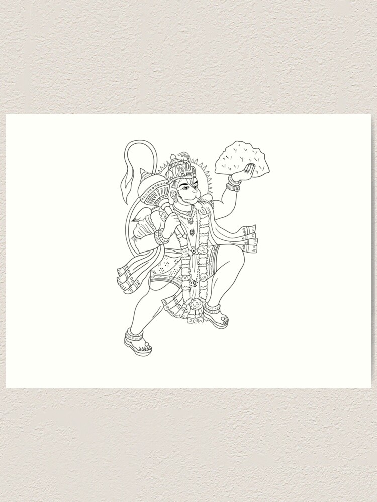 Lord Hanuman Pencil Sketch | Art drawings, Pencil art drawings, Drawings