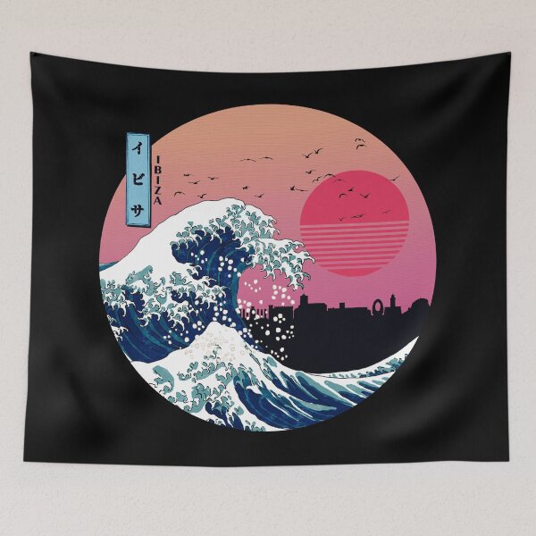 Item preview, Ibiza Kanagawa Wave Retro designed and sold by DFerraz.