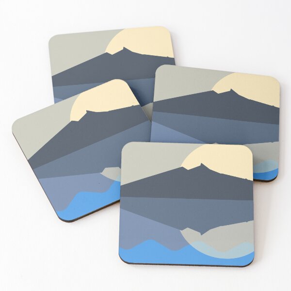 Item preview, Geometric landscape generative art poster illustration designed and sold by IuriiVlasenko.