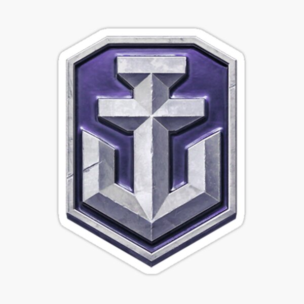 world-of-warships-purple-logo-sticker-for-sale-by-jaront-redbubble