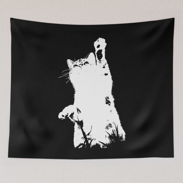 Item preview, Cat cute playful meadow cat motif designed and sold by DerNerd.