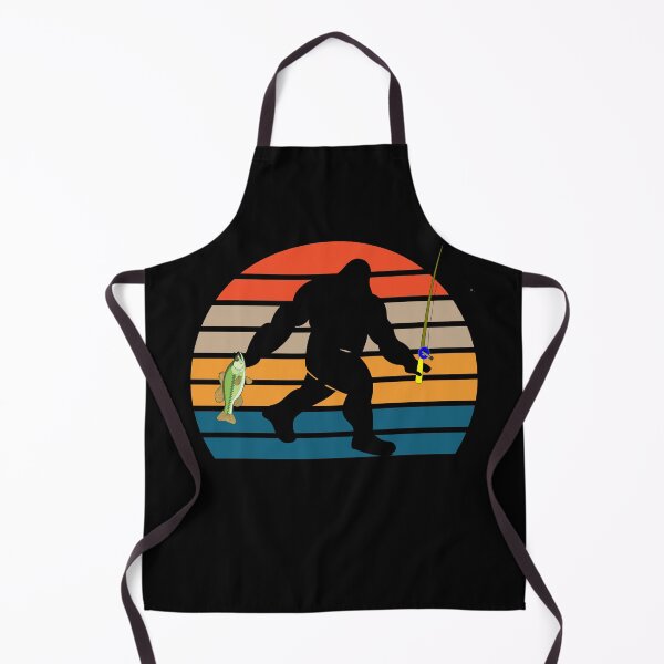 Item preview, Bigfoot Bass Fishing Retro Sunset designed and sold by tpixx.