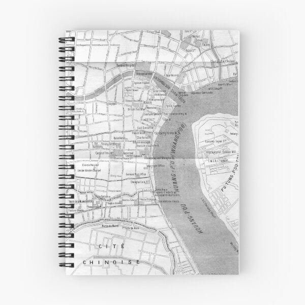 Item preview, Vintage Map of Shanghai China (1912) designed and sold by BravuraMedia.