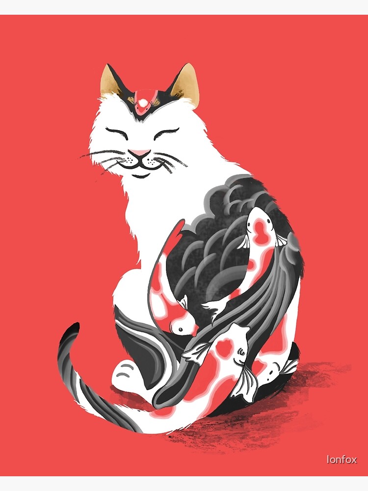 "Yakuza Cat" Canvas Print for Sale by Ionfox Redbubble