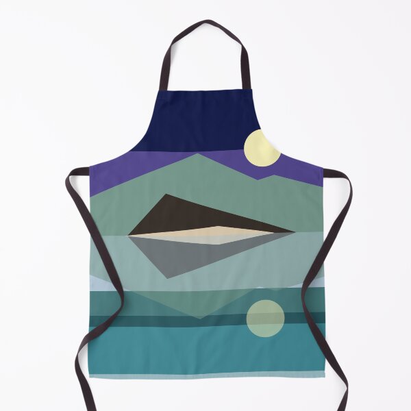 Item preview, Geometric landscape generative art poster illustration designed and sold by IuriiVlasenko.