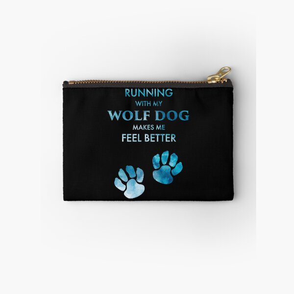 Item preview, Running Wolf Dog Feel Better Wolfdog Paws Design Meme designed and sold by InesK-Design.