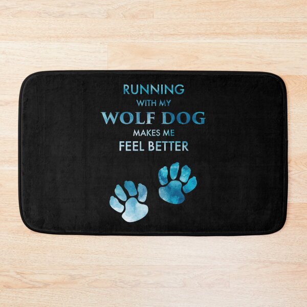 Item preview, Running Wolf Dog Feel Better Wolfdog Paws Design Meme designed and sold by InesK-Design.