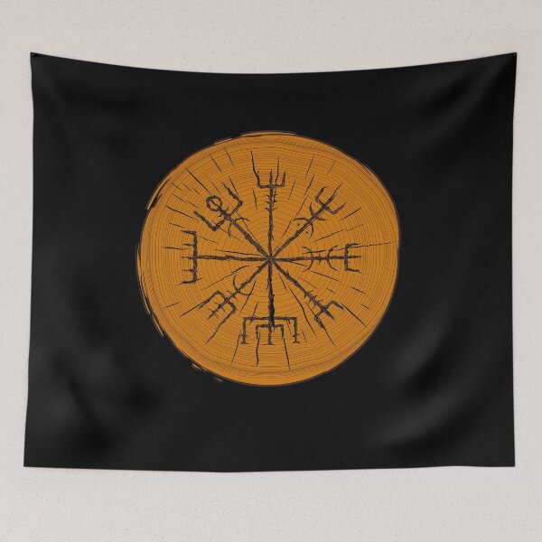 Item preview, Wooden Vegvisir Rune designed and sold by MerchActually.