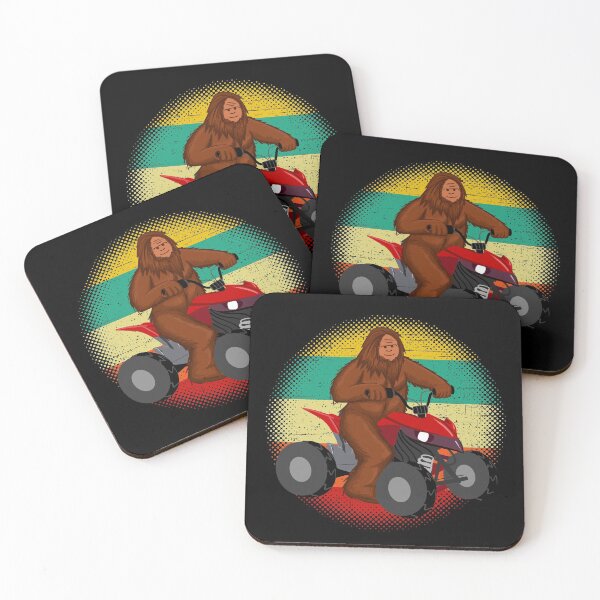 Item preview, Bigfoot ATV 4x4 Retro Sunset Distressed designed and sold by tpixx.